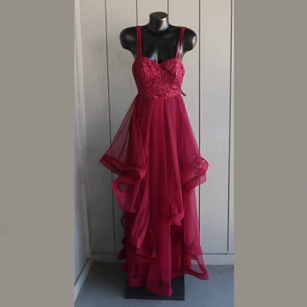 Speechless Tulle Evening Gown